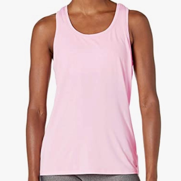 NEW AMAZON ESSENTIALS ACTIVE RACERBACK TANK TOP - LIGHT PINK - SMALL - Picture 7 of 13